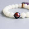White Bodhi Seeds & Traditional Chinese Cloisonne Beaded Bracelet - Zodeys