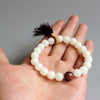 White Bodhi Seeds & Traditional Chinese Cloisonne Beaded Bracelet - Zodeys