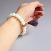 White Bodhi Seeds & Traditional Chinese Cloisonne Beaded Bracelet - Zodeys