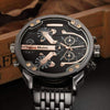 Large & Heavy Rose Gold & Full-Steel Watch - Zodeys