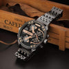 Large & Heavy Rose Gold & Full-Steel Watch - Zodeys
