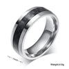 HitLix Midnight Black Carbon Fiber Stainless Steel Ring - Zodeys