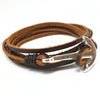 Multi-layer Fish Hook Leather Bracelet