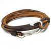 Multi-layer Fish Hook Leather Bracelet