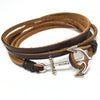 Multi-layer Fish Hook Leather Bracelet