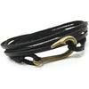 Multi-layer Fish Hook Leather Bracelet