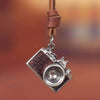Vintage Leather Camera Pendant Necklace - Zodeys