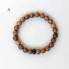 Tibetan Buddhist Natural Sandalwood Hand-carved Coconut Shell Bracelet - Zodeys