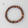 Tibetan Buddhist Natural Sandalwood Hand-carved Coconut Shell Bracelet - Zodeys
