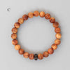 Tibetan Buddhist Natural Sandalwood Hand-carved Coconut Shell Bracelet - Zodeys