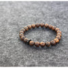 Tibetan Buddhist Natural Sandalwood Hand-carved Coconut Shell Bracelet - Zodeys