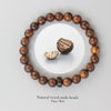 Tibetan Buddhist Natural Sandalwood Hand-carved Coconut Shell Bracelet - Zodeys