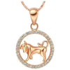 Zodiakos Rose Gold & Rhinestone Necklace - Zodeys
