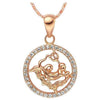 Zodiakos Rose Gold & Rhinestone Necklace - Zodeys
