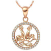 Zodiakos Rose Gold & Rhinestone Necklace - Zodeys