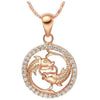 Zodiakos Rose Gold & Rhinestone Necklace - Zodeys