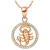 Zodiakos Rose Gold & Rhinestone Necklace - Zodeys