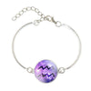 Purple Fusion Silver Constellation Bracelet - Zodeys