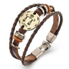 Oroskópio Leather Rope Zodiac Bracelet - Zodeys