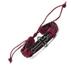 Hollow Cross Genuine Leather Bracelet - Zodeys
