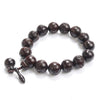 African Blackwood Hand-carved Sanskrit Buddhist Prayer Beads Bracelets - Zodeys