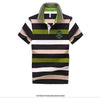 Casual Striped Short-Sleeve Polo Shirt - Zodeys