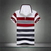 Casual Striped Short-Sleeve Polo Shirt - Zodeys