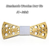 Cheddar Cheese Handmade Wooden Bow Tie - Zodeys