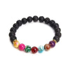 Black Lava Stone Chakra Pulse Bracelet - Zodeys