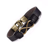 Bronze Infinity Leather Bangle Bracelet - Zodeys