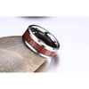 Tungsten Carbide Wood Inlay Ring - Zodeys