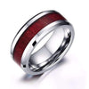 Tungsten Carbide Wood Inlay Ring - Zodeys