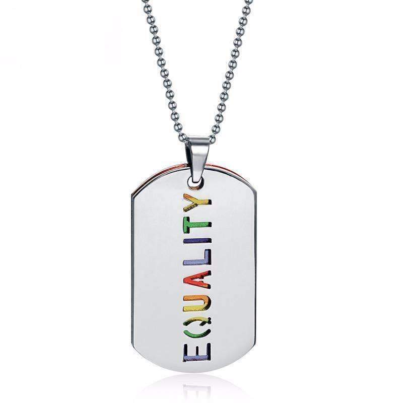 "Equality" Dog Tag Pendant Necklace - Zodeys
