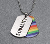 Copy of "Equality" Dog Tag Pendant Necklace Wholesale - Zodeys