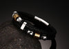 Double Braided Genuine Leather Stainless Steel Bracelet - Zodeys