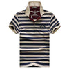 Men's Striped Fitted Polo Shirt - Zodeys