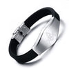 Masonic Silicone & Stainless Steel Bracelet - Zodeys