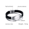 Masonic Silicone & Stainless Steel Bracelet - Zodeys