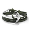 Anchor Leather Rope Bracelets - Zodeys