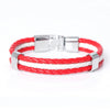 Unisex Canada Flag Leather Bracelet - Zodeys