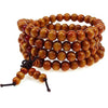Natural Sandalwood Buddhist Wood Prayer Bracelet