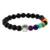 Dog Paw Lava Stone Chakra Bracelet - Zodeys