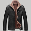 Men's Thick Winter Leather Suede Jacket - Zodeys