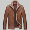 Men's Thick Winter Leather Suede Jacket - Zodeys
