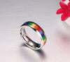 Stainless Steel Rainbow Ring