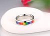 Stainless Steel Rainbow Ring