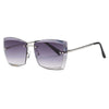 Squared Rimless Diamond Cut Shades