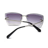 Squared Rimless Diamond Cut Shades