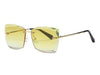 Squared Rimless Diamond Cut Shades