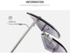 Squared Rimless Diamond Cut Shades
